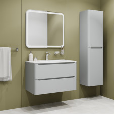 Тумба с умывальником, подвесная, 80 см, светло-серый, Edifice, IDDIS, EDI80L0i95K Тумба с умывальником, подвесная, 80 см, светло-серый, Edifice, IDDIS, EDI80L0i95K