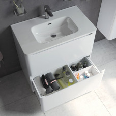 Тумба с умывальником, напольная, 80 см, белая, Edifice, IDDIS, EDI80WFi95K