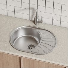 Мойка с сифоном арт. S11UPS0i84 IDDIS Suno S нерж. cталь, шелк, 650*460, SUN65SDi77S