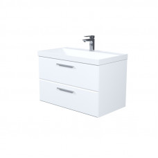 Тумба с умывальником, подвесная, 80 см, белый, Слайд Икс (Slide X), IDDIS, SLX80W0i95K