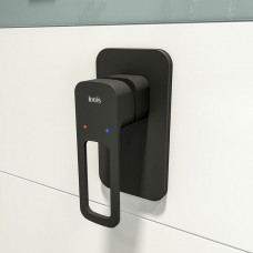 Смеситель для душа IDDIS SLIDE ,SLIBL00i66, Скрытого монтажа с одним выходом, Черный матовый