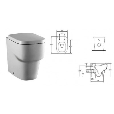 Унитаз пристенный  Ideal Standard Imagine T312701 с крышкой
