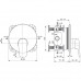 Смеситель для душа Ideal Standard Ceraflex (внешняя часть) A6724AA