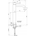 Смеситель для раковины высокий Ideal Standard CERALINE BC269XG (черный матовый)