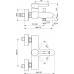 Смеситель для ванны Ideal Standard CERALINE BC199XG ,черный матовый