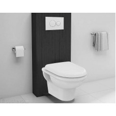 Ideal Standard Exacto Rimless R002601 — это безободковый подвесной унитаз с сидением и крышкой, с функциуй плаого закрывания
