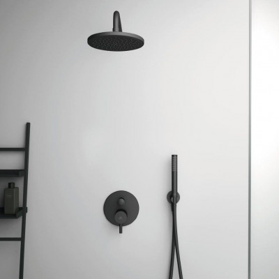 Верхний душ Ideal Standard IDEALRAIN BD140XG O200 мм ,черный матовый
