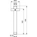 Кронштейн верхнего душа Ideal Standard IDEALRAIN B9446XG 150 мм,черный матовый