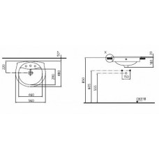 Раковина Ideal Standard San Remo R410101 (56 х 48 см) встраиваемая