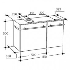 Тумба под раковину 81см Ideal Standard Small+ T0680CT Тумба под раковину 81см Ideal Standard Small+ T0680CT