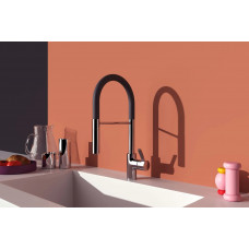 Смеситель для кухни с черным гибким изливом Ideal Standard GUSTO BD550AA/BD417AA
