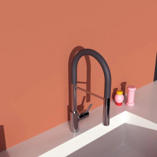 Смеситель для кухни с черным гибким изливом Ideal Standard GUSTO BD550AA/BD417AA