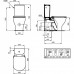 Унитаз напольный Ideal Standard Tesi AquaBlade (чаша) T008201