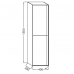 Шкаф-пенал Jacob Delafon Rythmik Pure EB1774D-M75 правый малиновый 40