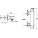 Смеситель Jacob Delafon Robust E75771-CP термостатический для душа