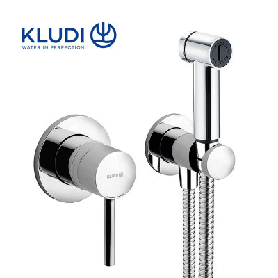 Смеситель с гигиеническим душем Kludi Bozz 389980576 (с внутренней частью)