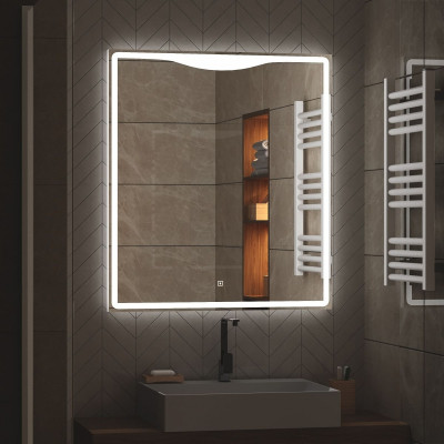Зеркало КОНТИНЕНТ Amaze LED 800х900 с подсветкой, ЗЛП643