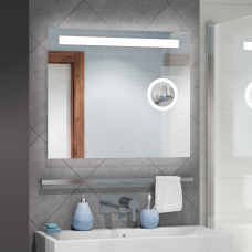 Зеркало Континент Eldorado LED (100*70 см, LED подсветка, сенсорный выключатель, встроенное увеличительное зеркало), ЗЛП919