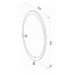 Зеркало Континент Lily Led 570х770, с подсветкой, ЗЛП688