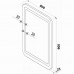 Зеркало КОНТИНЕНТ Lucia LED 800х900 с подсветкой, ЗЛП627