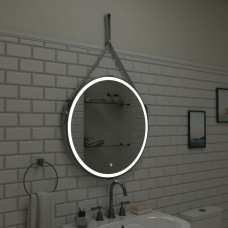 Зеркало Континент Millenium White Led D50 см, с подсветкой, белый, ЗЛП963