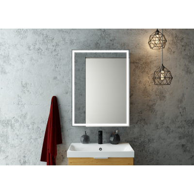 Зеркальный шкаф Континент Mirror Box black LED 600х800 МВК053