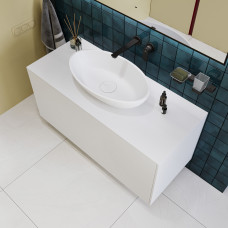 Раковина накладная  из искусственного камня KUPÁLA(Купала) Luka 630*380*140 Solid Surface WB63001