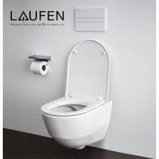 Унитаз подвесной Laufen Pro Rimless 8.2096.6.000.000.1+ 8.9395.9.000.000.1 с тонким сиденьем Унитаз подвесной Laufen Pro Rimless 8.2096.6.000.000.1+ 8.9395.9.000.000.1 с тонким сиденьем