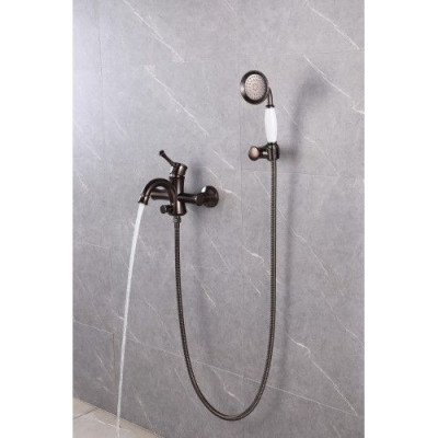 Смеситель для ванны цвет Черный кофе Peretto LM6302RB Lemark