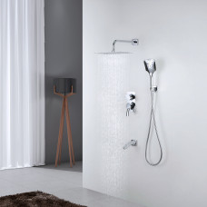 Смеситель Lemark Атлантис для ванны и душа, встраиваемый, хром, LM3242C