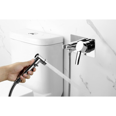 Смеситель Lemark Atlantiss с гигиеническим душем, встраиваемый, хром, LM3259C