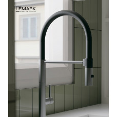 LEMARK | Смеситель Lemark Белуга LMF-8074B-GM для кухни с гибким изливом , графит
