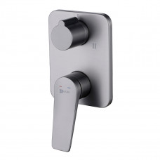 Смеситель Lemark Bronx для ванны и душа, встраиваемый, графит, LM3728GM 