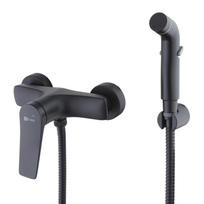 Смеситель Lemark Bronx с гигиеническим душем, черный, LM3718BL