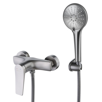 Смеситель Lemark Bronx  для душа, графит, LM3703GM