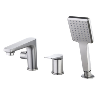 Смеситель Lemark Bronx  на борт ванны, графит, LM3745GM