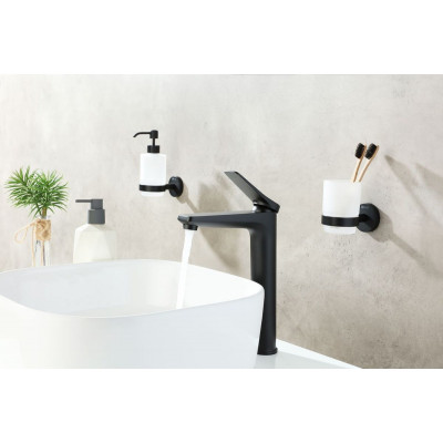 Смеситель Lemark Bronx  для раковины, черный матовый, LM3709BL