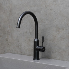 Смеситель Lemark Эксперт для кухни с поворотным изливом, графит, LM5079BL