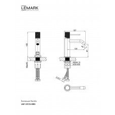 Смеситель Lemark Карелия LMF-2012S-GM для раковины 
