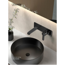 Смеситель Lemark Ладога LMF-0733B-BL для раковины,черный , встраиваемый  (черный)