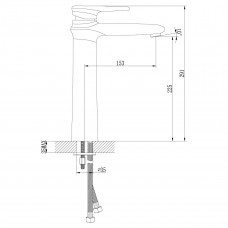 Смеситель для раковины Lemark Status, хром, LM4409C