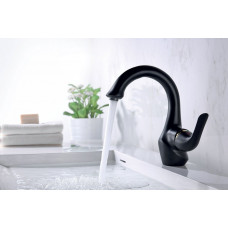 Смеситель для раковины Lemark Swan, золото/черный, LM5406BG