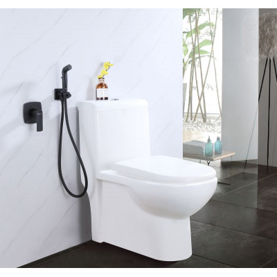 Смеситель с гигиеническим душем Lemark URSUS LM7219BL,черный