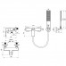 Смеситель Lemark Ursus для душа, золото, LM7203BG