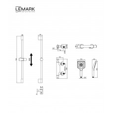 Смеситель Lemark Валдай LMF-8144B-BRG для душа, термостатический , Брашированное золото Смеситель Lemark Валдай LMF-8144B-BRG для душа, термостатический , Брашированное золото