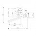 Смеситель для ванны,  Demi, Milardo, глянцевый хром, DEMSB02M02