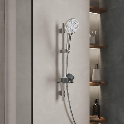Душевой гарнитур со штангой Ideal Spa Milardo, ILS3C70M16