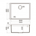 Omoikiri Bosen 54-U Tetogranit/leningrad grey, 4993539