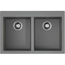 Кухонная мойка из искусственного камня Omoikiri BOSEN 80-2 GR leningrad grey, 4993569