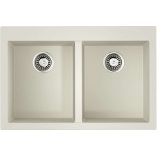 Кухонная мойка из искусственного камня Omoikiri BOSEN 80-2 WH белый, 4993839